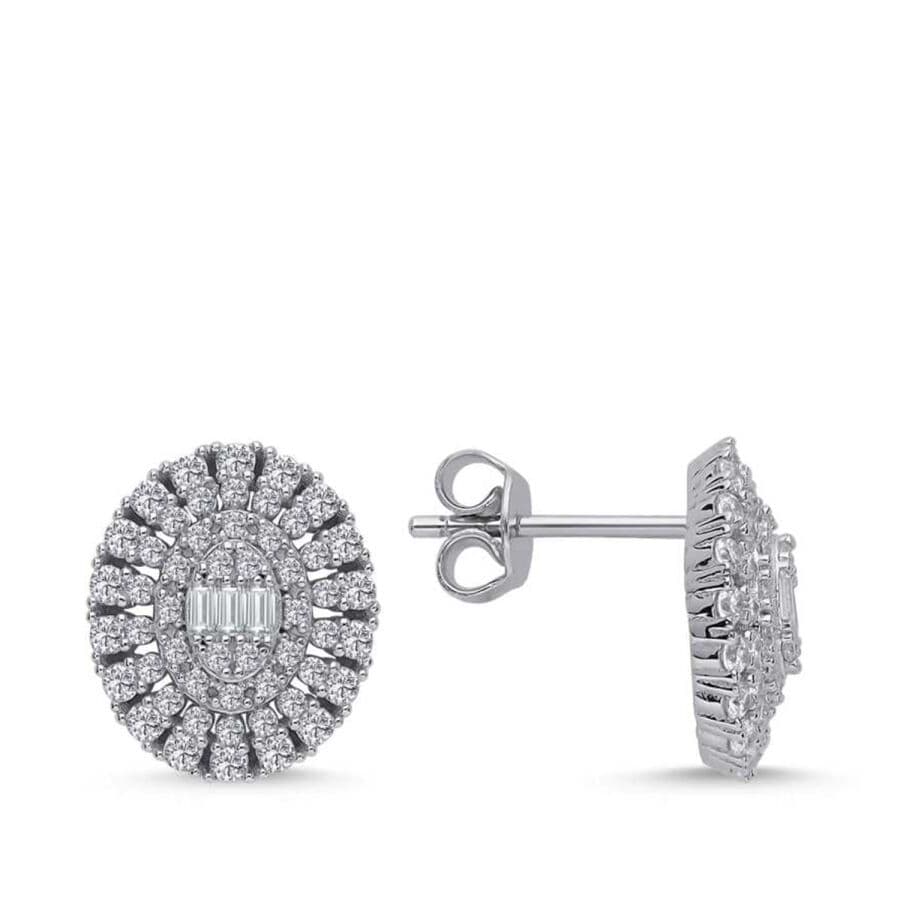Altın Oval Baget Küpe — 0.00 karat