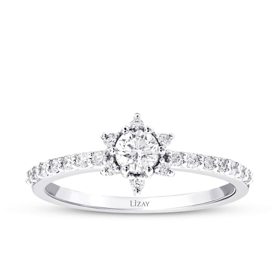 Lotus Yüzük — 0.43 karat