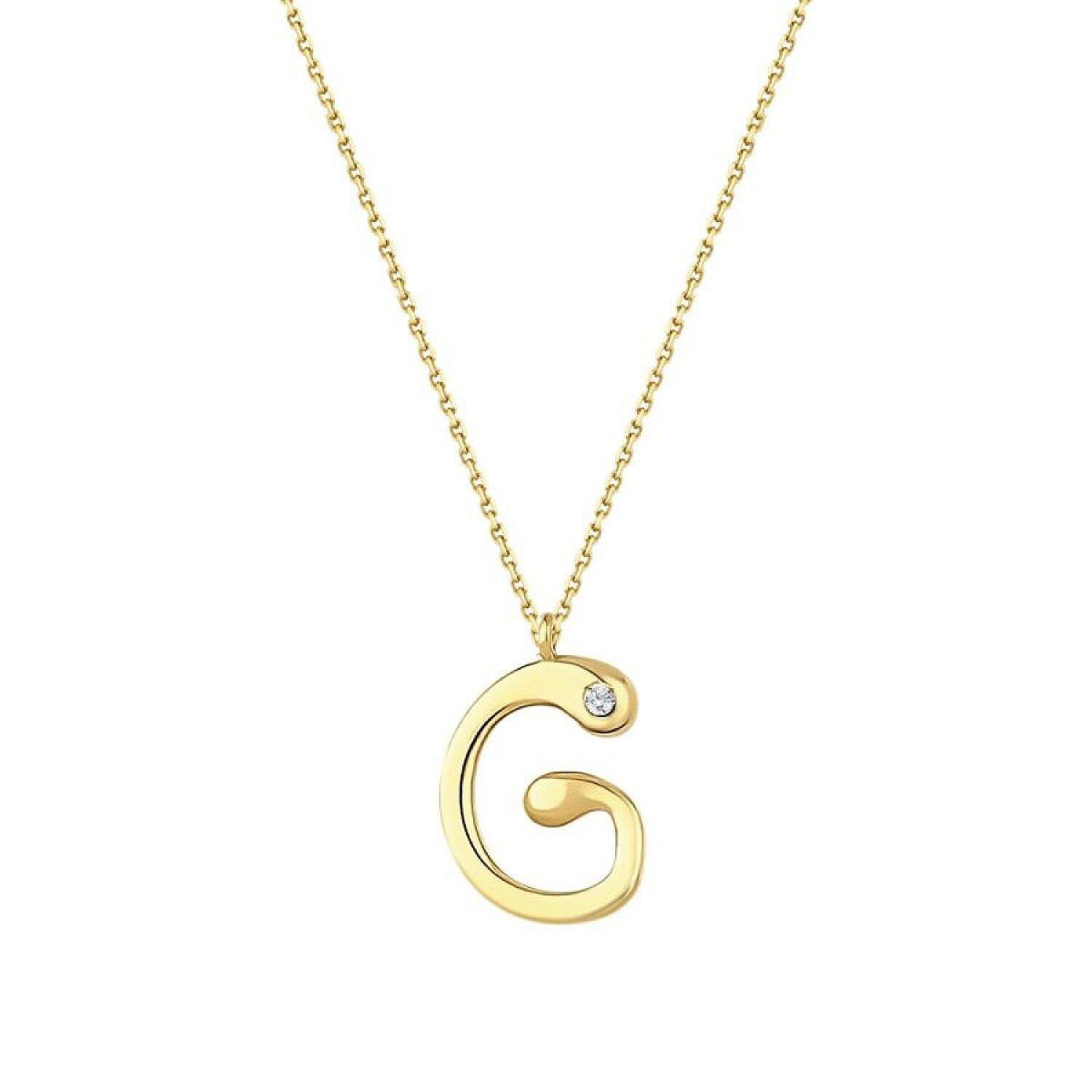 G Harf Kolye — 0.02 karat