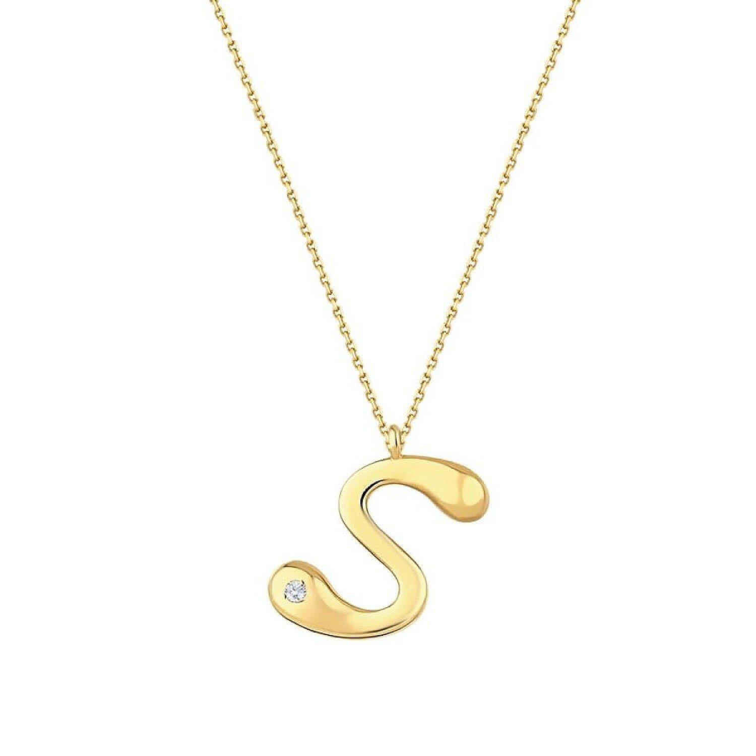 S Harf Kolye — 0.02 karat