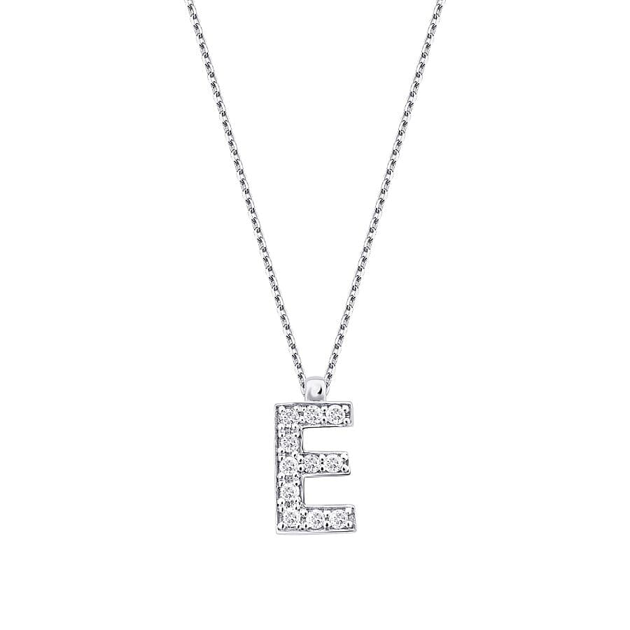 E Harf Kolye — 0.07 karat