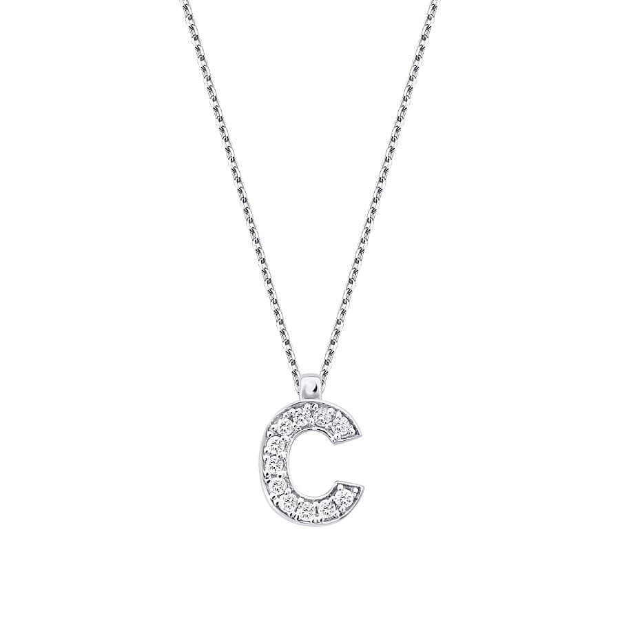 C Harf Kolye — 0.06 karat