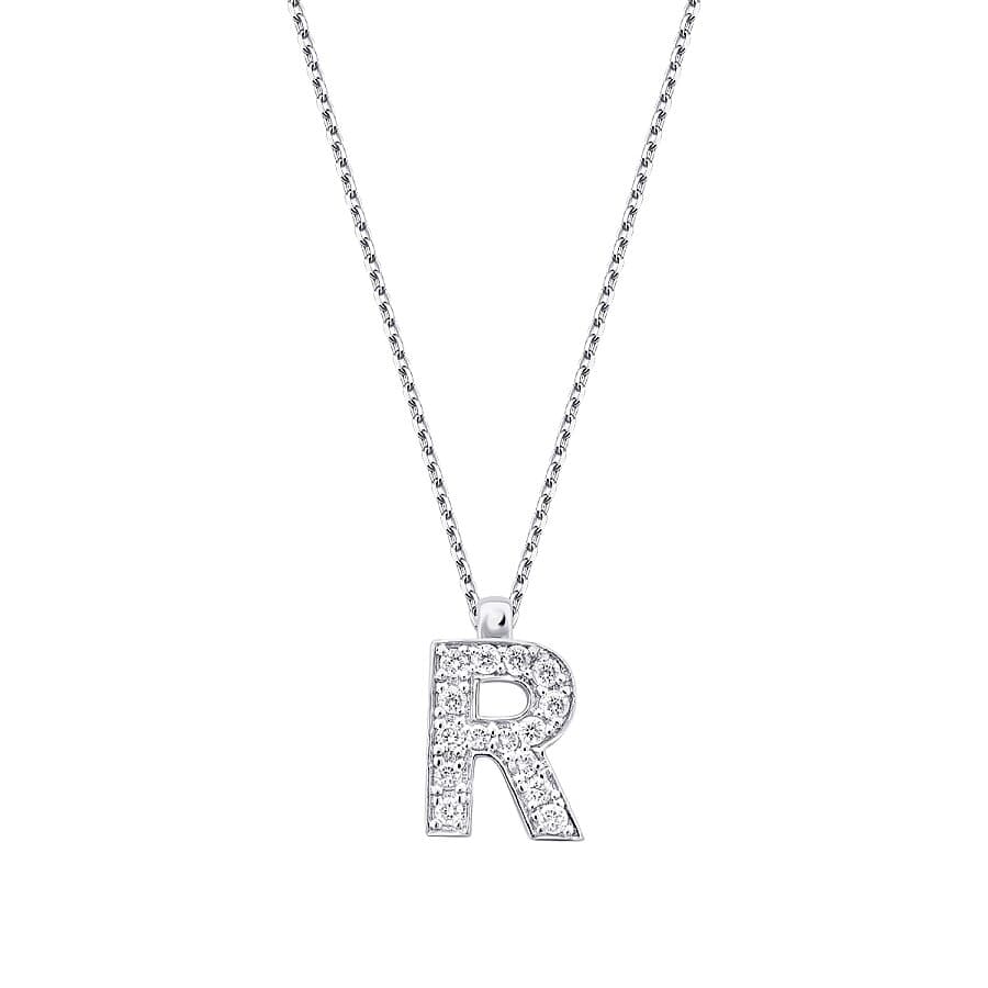 R Harf Kolye — 0.08 karat