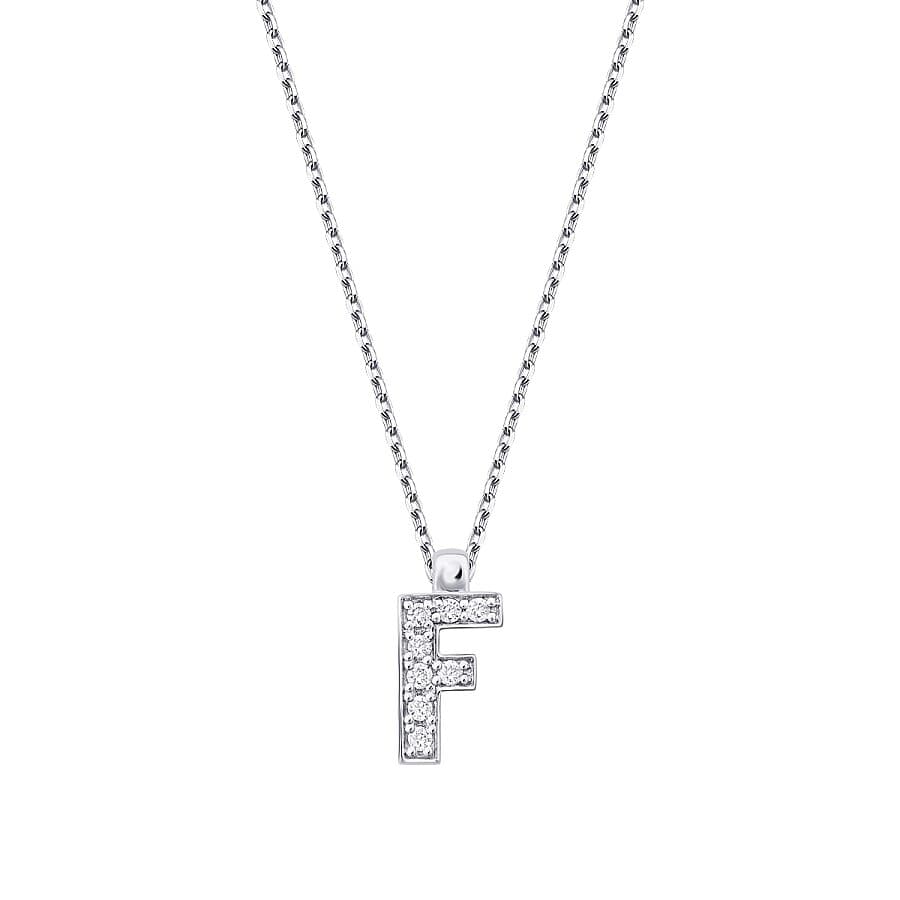 F Harf Kolye — 0.08 karat