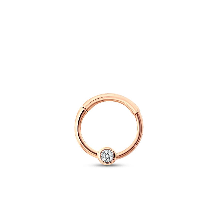 Taşlı Tragus Piercing — 0.03 karat