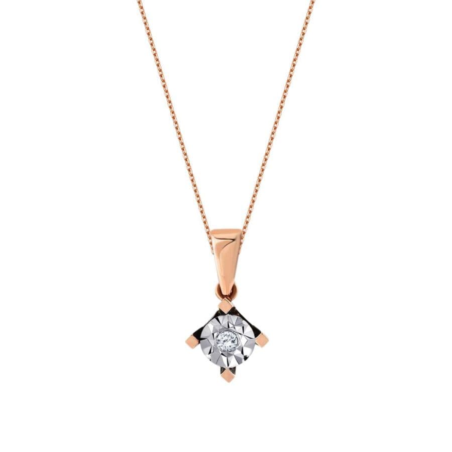 Tektaş Rose Kolye — 0.02 karat