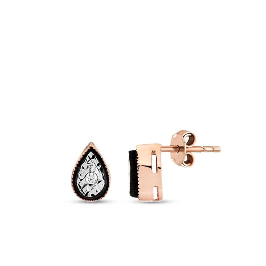 Damla Rose Küpe — 0.04 karat