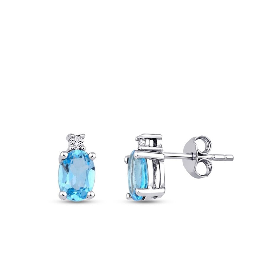 Blue Topaz Küpe — görsel 1