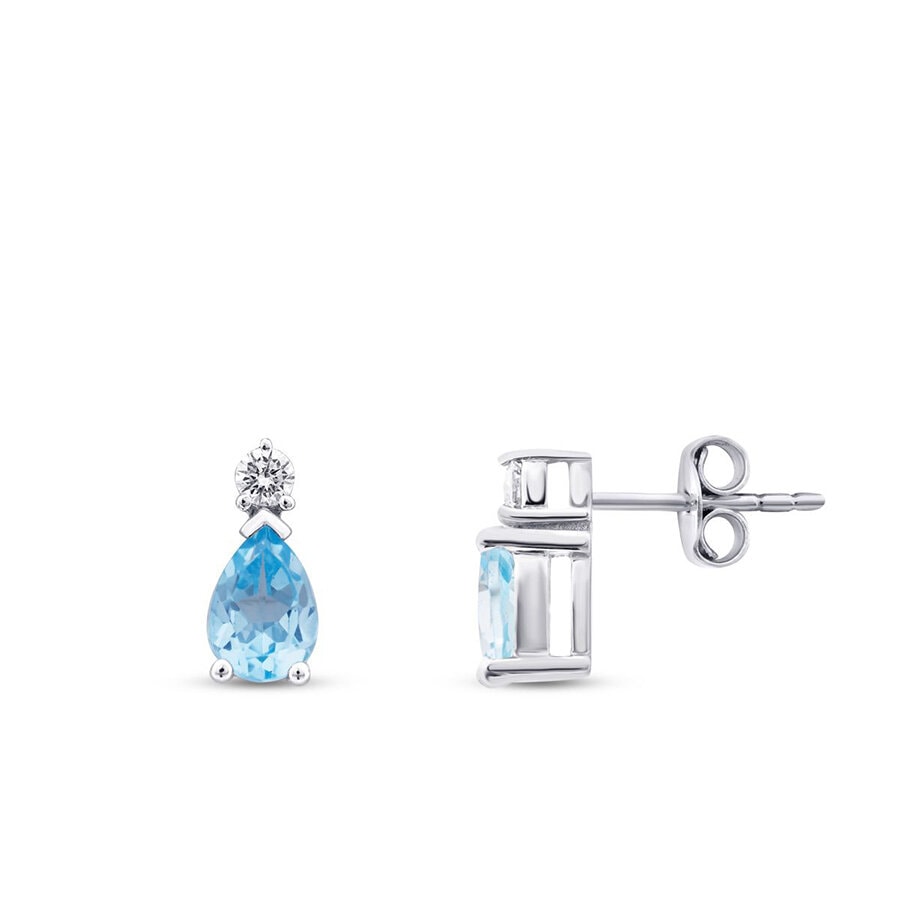 Blue Topaz Küpe — görsel 1