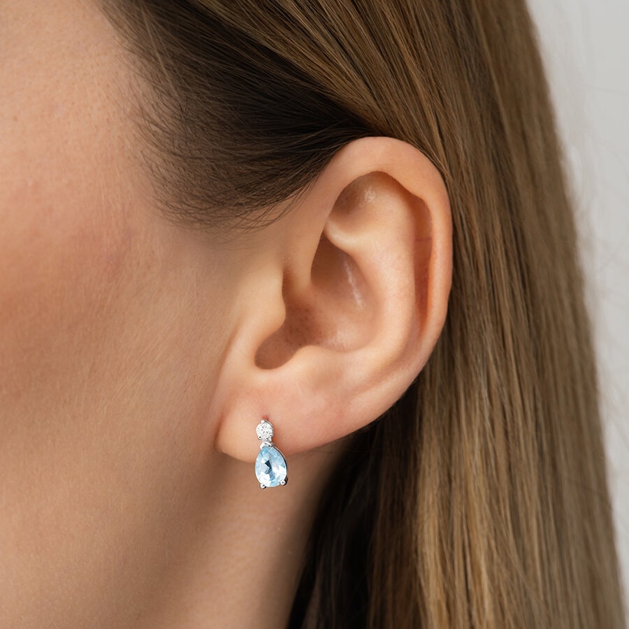 Blue Topaz Küpe — görsel 3