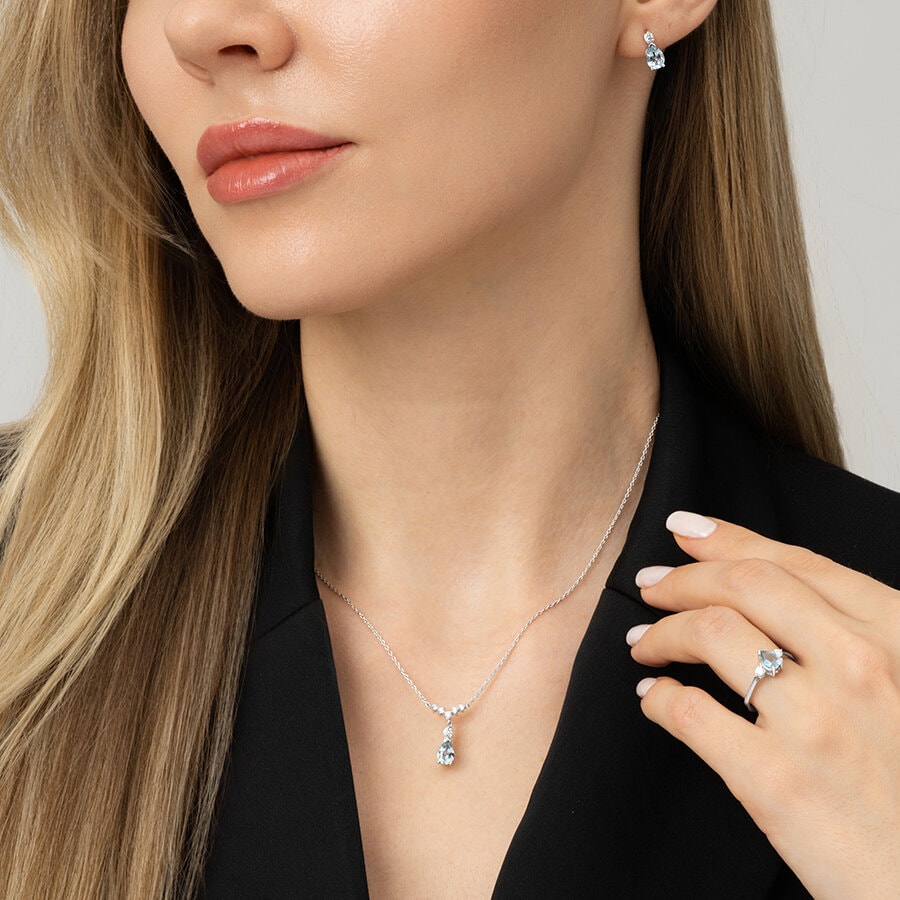 Blue Topaz Küpe — görsel 4