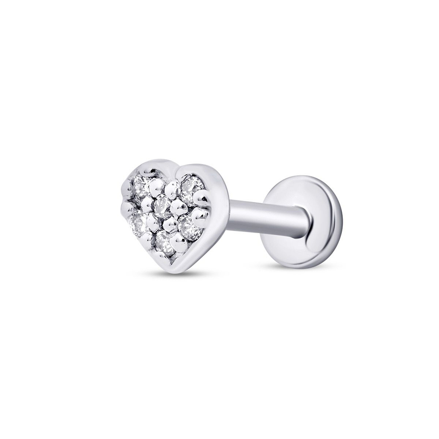 Kalp Tragus Piercing — görsel 2