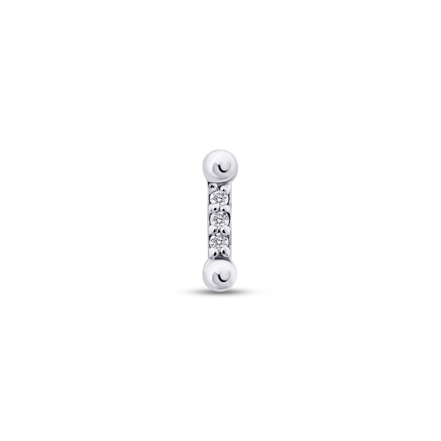 Üç Taşlı Tragus Piercing — görsel 1