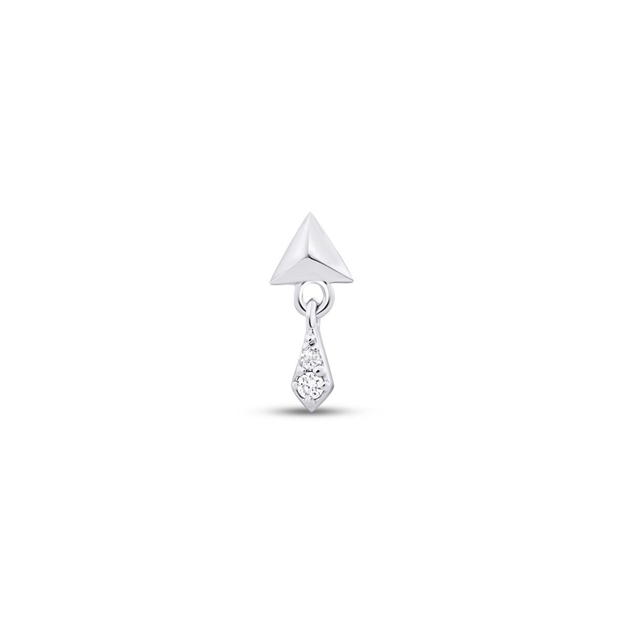 Üçgen Sallantılı Tragus Piercing — görsel 1