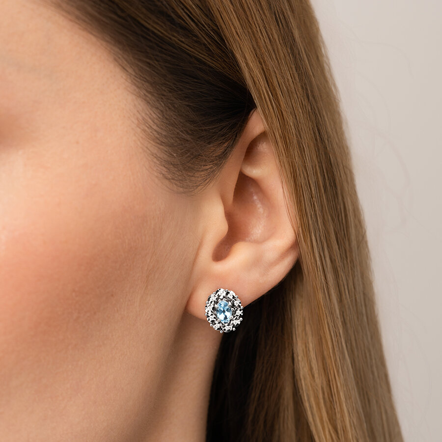 Blue Topaz Küpe — görsel 1