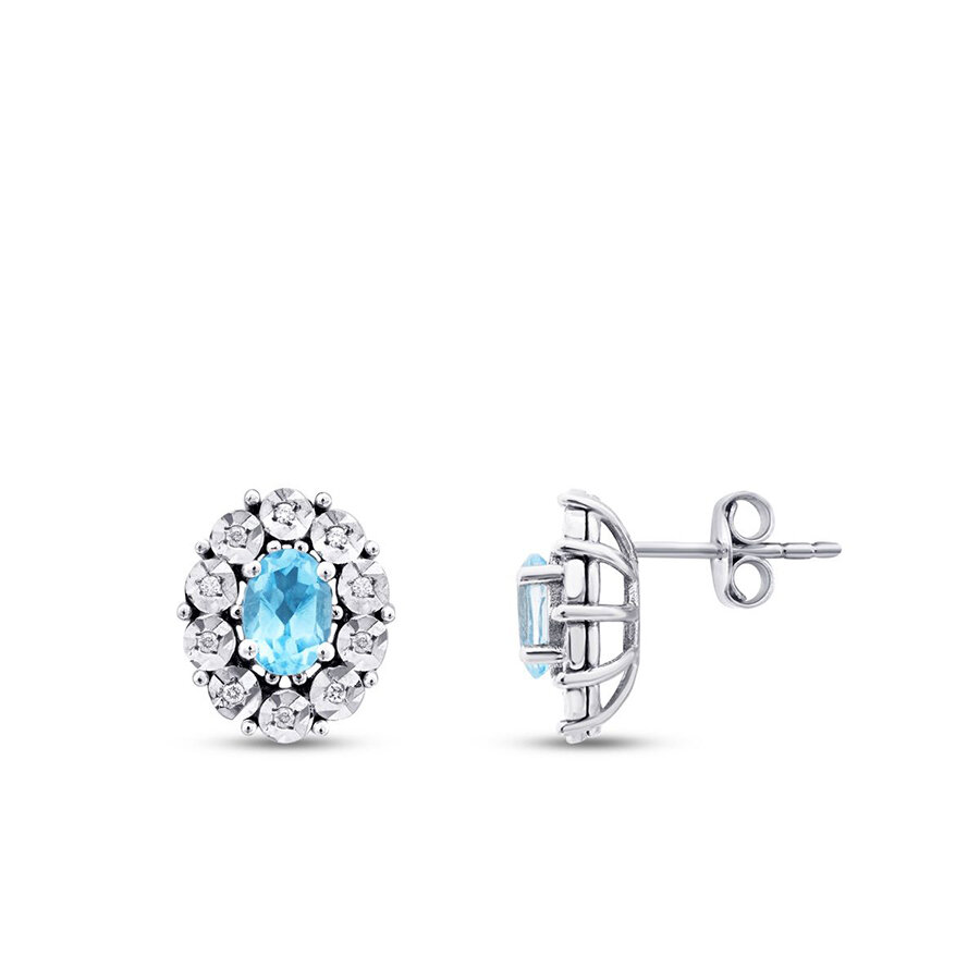 Blue Topaz Küpe — görsel 2